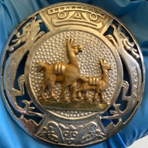 Vintage PMD Peru 925 Sterling Silver Pin Brooch